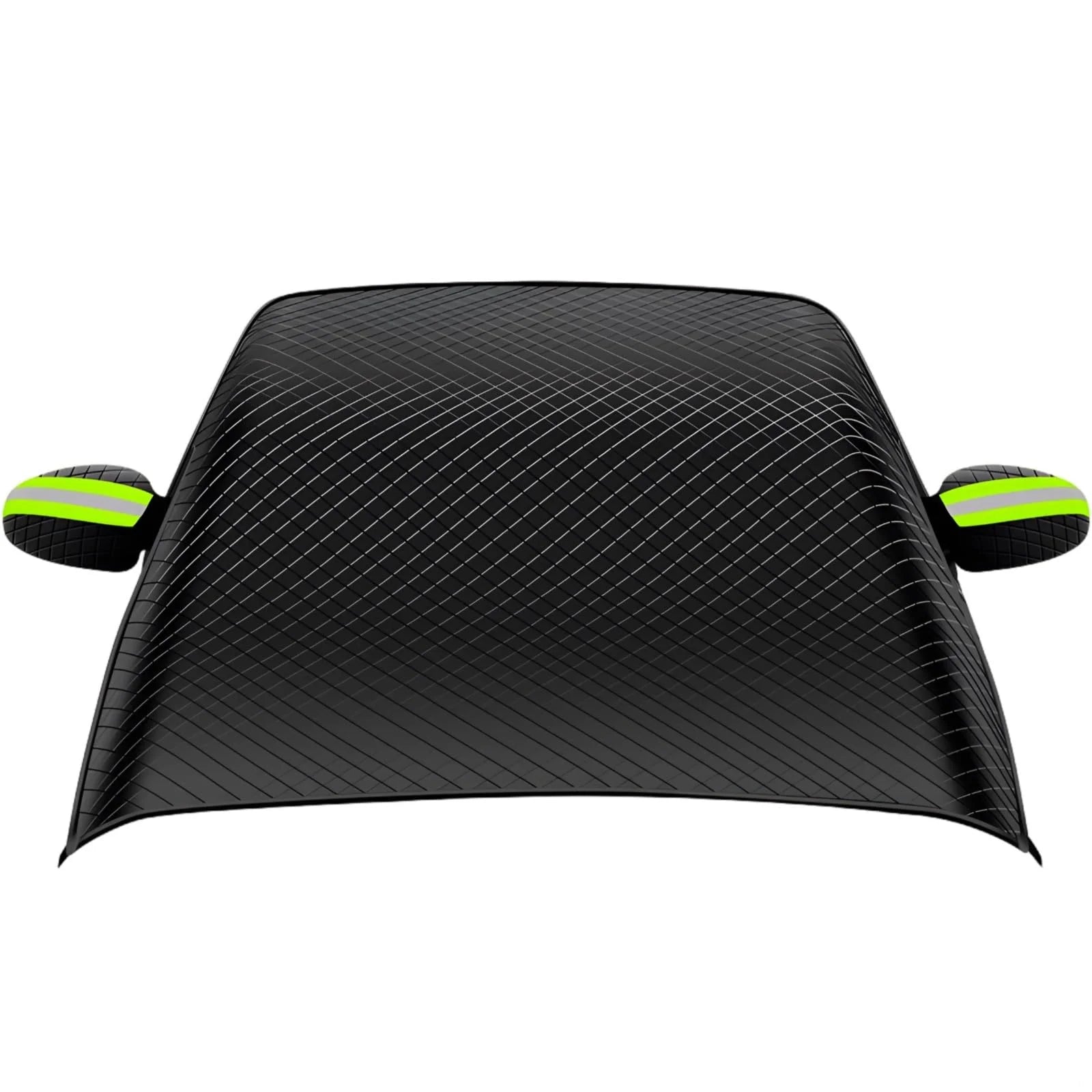 Black Oxford Car Windshield Cover | All-Season UV Rain Frost Snow Protector detail view