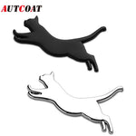Cat Car Stickers Metal Emblem Decals | 3D Zinc Alloy for Vehicle Laptop Fridge