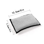Double Side Car Interior Scrubbing Sponge for Leather Interior Car Wash Pad No Scratch Car Microfiber Scrubbing Sponge