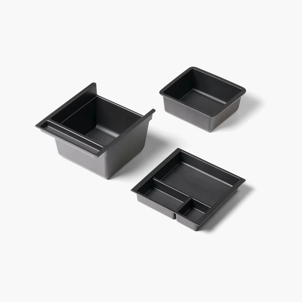 Upper Lower Slidable Console Storage Box Armrest Tray Insert For Tesla Model Y L 2026 alternate view