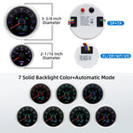 6pcs Gauge Set 160MPH 200km/h GPS Speedometer Tachometer Water Temp Fuel Voltmeter Oi lifestyle view