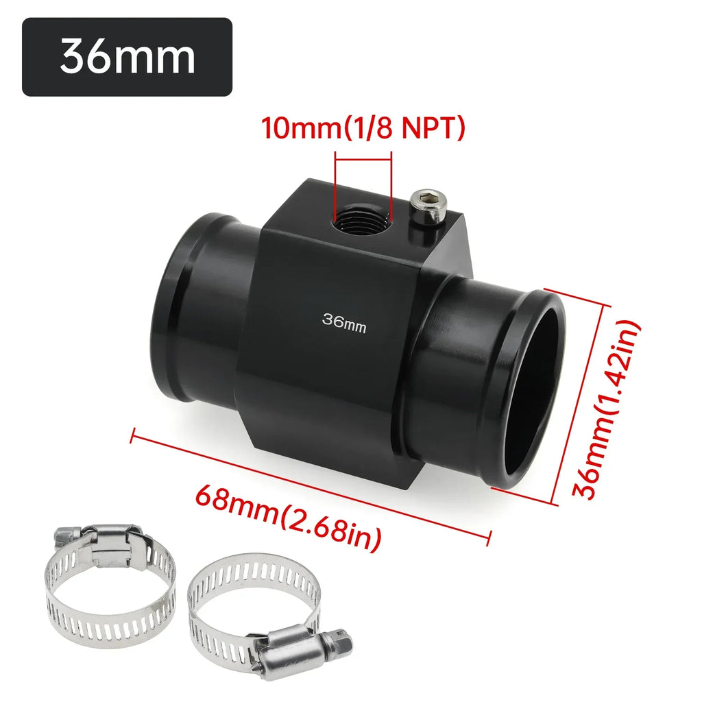 Water Temperature Sensor Adapter | Radiator Hose Gauge Adapter for Car Boat close-up view