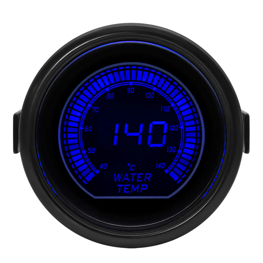 52MM Red Blue Dual LED Water Temp Oil Temp Air Fuel Ratio Oil Press Vacuum Tachometer Boost Gauge Volt Exhaust Temp Car Meter