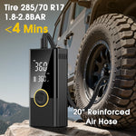 Carsun Portable Car Tire Air Compressor | Fast Tire Inflator for Motorcycle, Bicycle, alternate view
