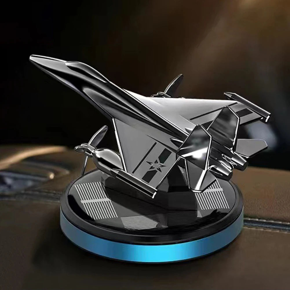 Solar Car Air Freshener | Rotating Airplane Aromatherapy Diffuser alternate view