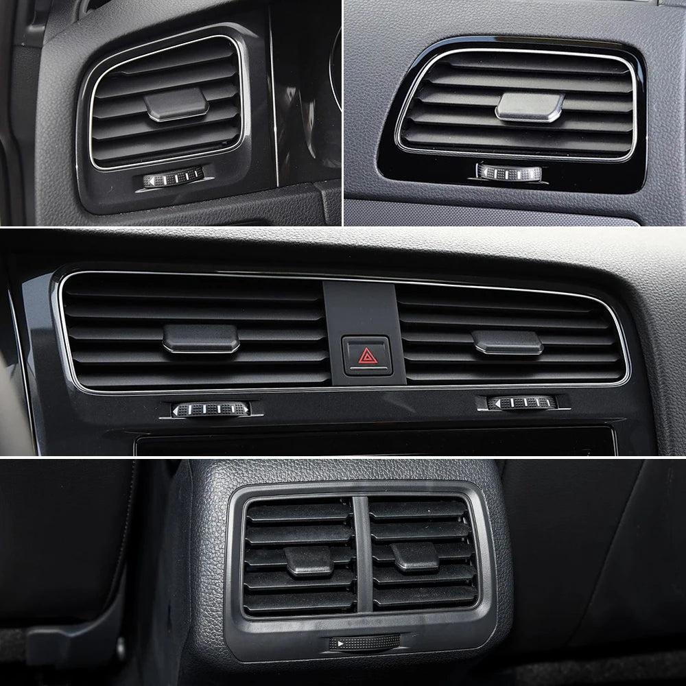  1/2/4PCS Front Rear Left Right Air Conditioner Outlet AC Vent Grille Slider Tab Clip Pick For VW Volkswagen Golf 7 2014-2020