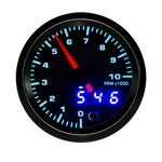 52mm 7 Color LED Dual Display Gauge | Boost PSI BAR Water Oil Temp Pressure Voltmeter alternate view