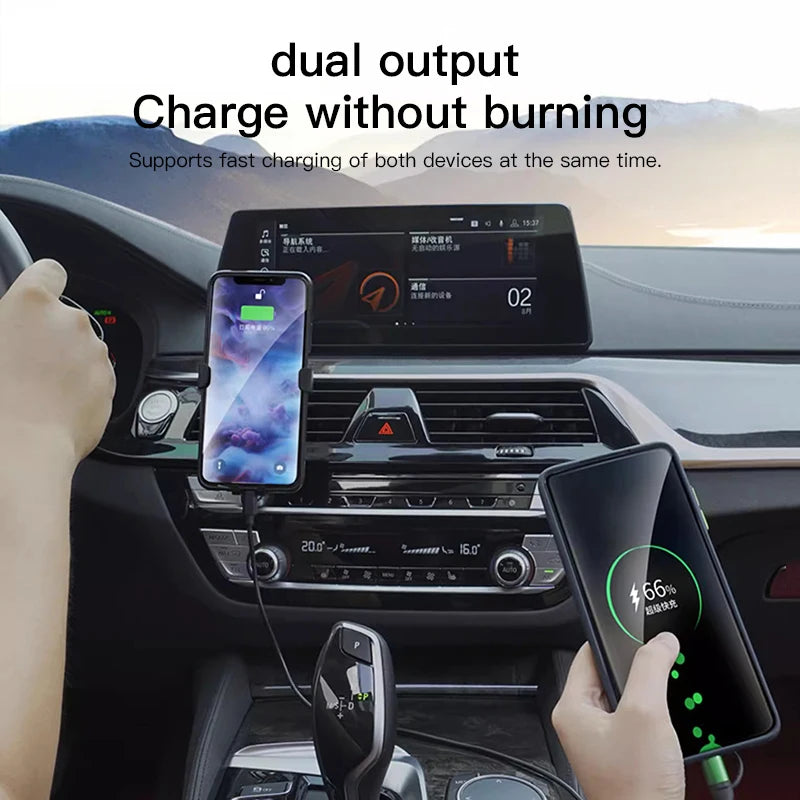 USB Car Charger with Data Cable | 3-in-1 Fast Charging Kit for Renault Models alternate view