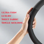 Car Steering Wheel Cover Wrap Suede Leather Breathable Anti Slip Universal 37-38cm St lifestyle view