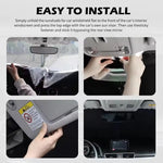 Front Windshield Sunshade Cover For Audi A5 2007-2026, UV Block, Heat Insulation, I additional angle