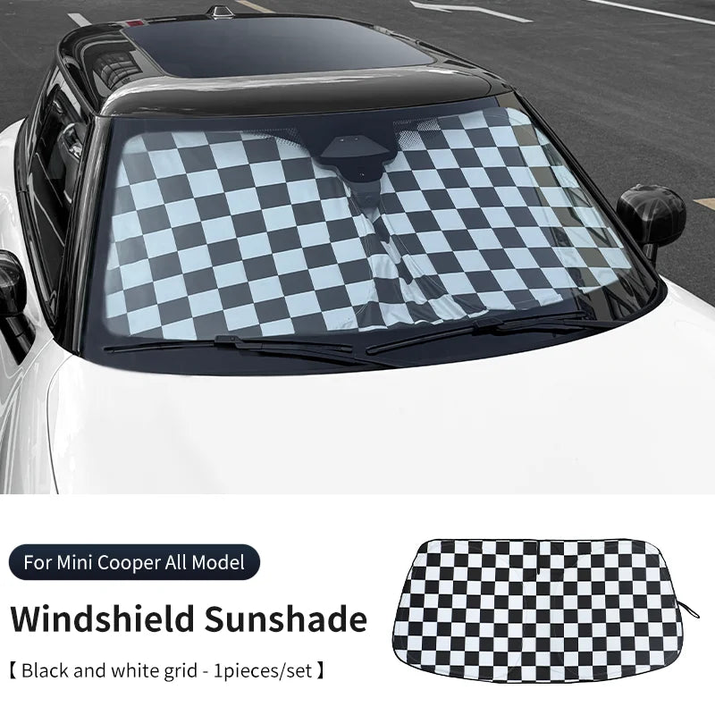 Car Front Windshield Sunshade UV Blocking Cover | For Mini Cooper F56 F60 R56 R60 J01 lifestyle view