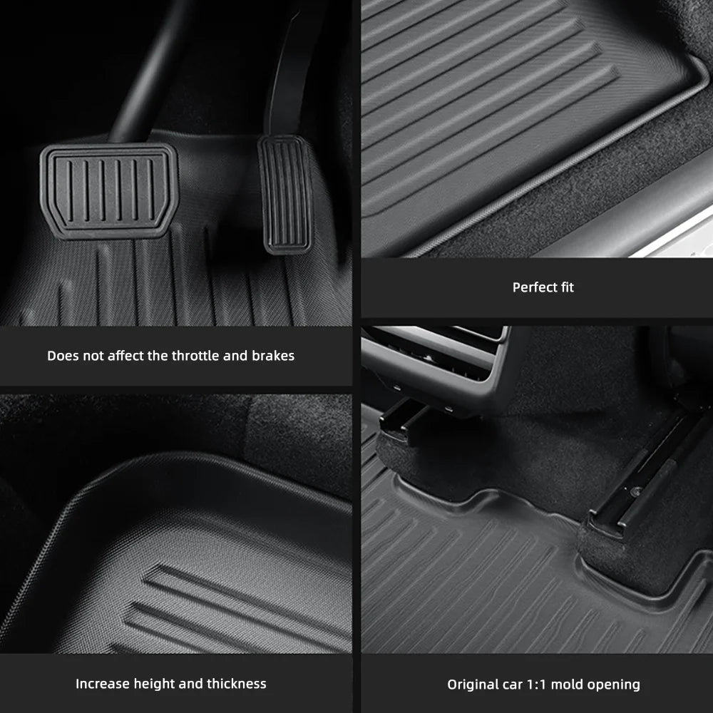 TPE Floor Mats and Cargo Liner for Tesla Model Y Juniper 2025+ | All Weather Trunk Li alternate view