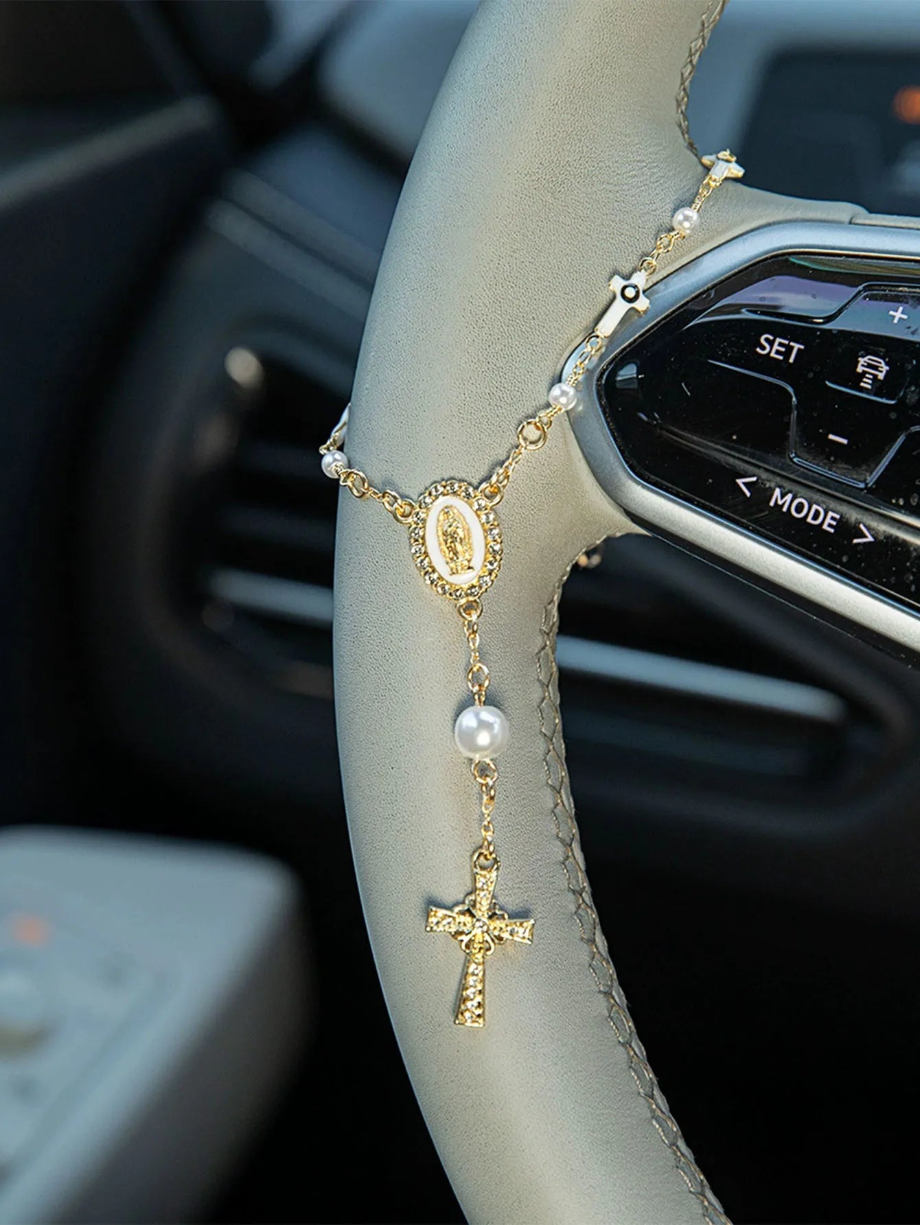 Steering Wheel Bead Ornament | Bead Car Pendant Accessory | Car Decoration | Car Pend alternate view