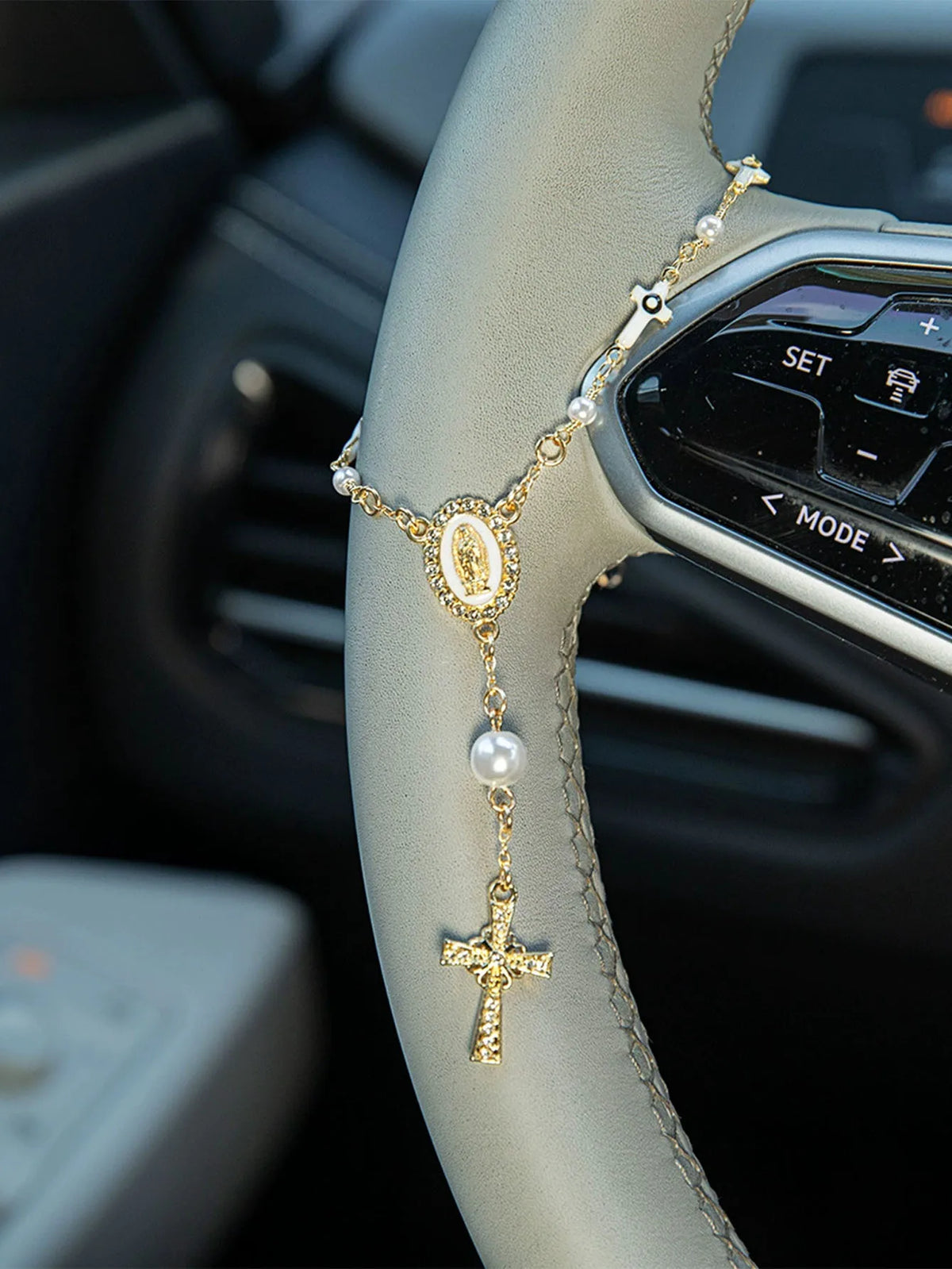 Steering Wheel Bead Ornament | Bead Car Pendant Accessory | Car Decoration | Car Pend alternate view