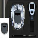 Car Key Shell Case Cover for Cadillac ATS CT6 CTS DTS XT5 Escalade ESV SRX STS XTS ELR 2014 - 2018 Remote Key Holder Keychain