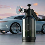 2L Pressurized Car Wash Foam Sprayer | Hand Pump Foam Cannon with 2 Nozzles close-up view