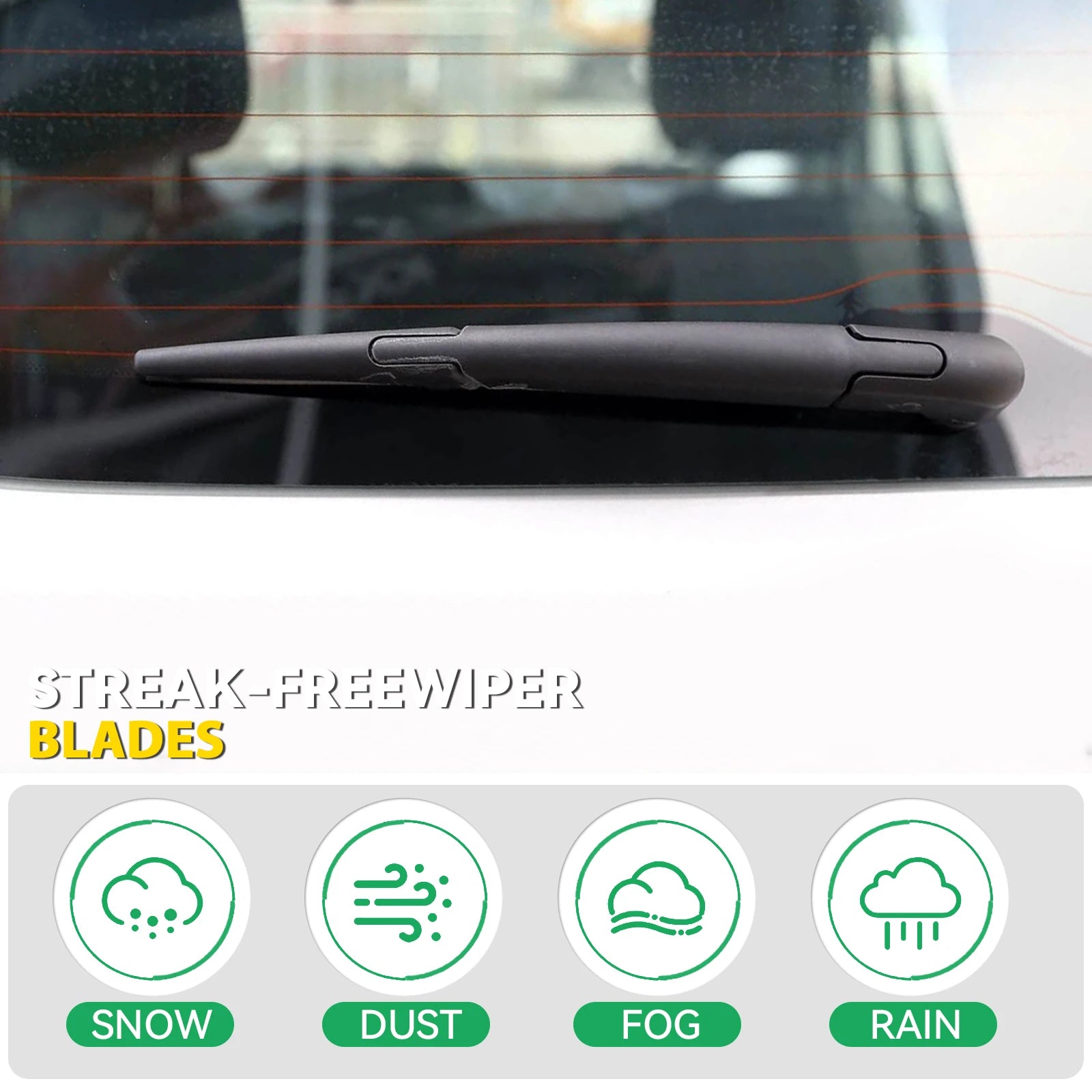 10" Car Rear Wiper Blade For Jeep Renegade 2015 2016 2017 2018 2019 2020 2021 2022 2023 68256590AA Rain Brush Tailgate Window