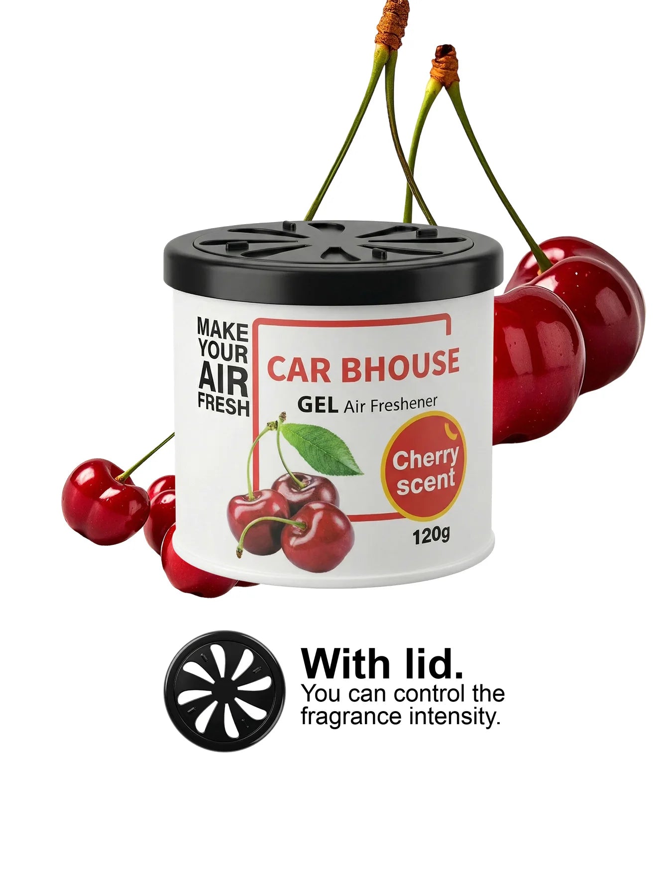 Dual-Purpose Car and Home Air Freshening Gel | 120g Long-Lasting Fruity and Floral Sc lifestyle view
