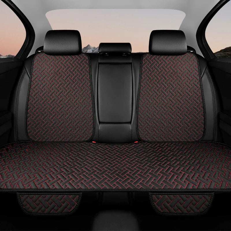 Car Seat Cushion, All Season Universal Linen Car Seat Cushion Cover, Anti Slip, Wear-R close-up view