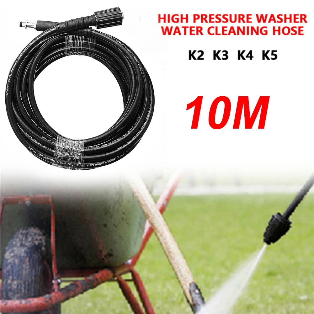 6-15M Car Washer Hose 5800PSI | Pressure Washer Water Pipe Extension for Karcher K2 K alternate view