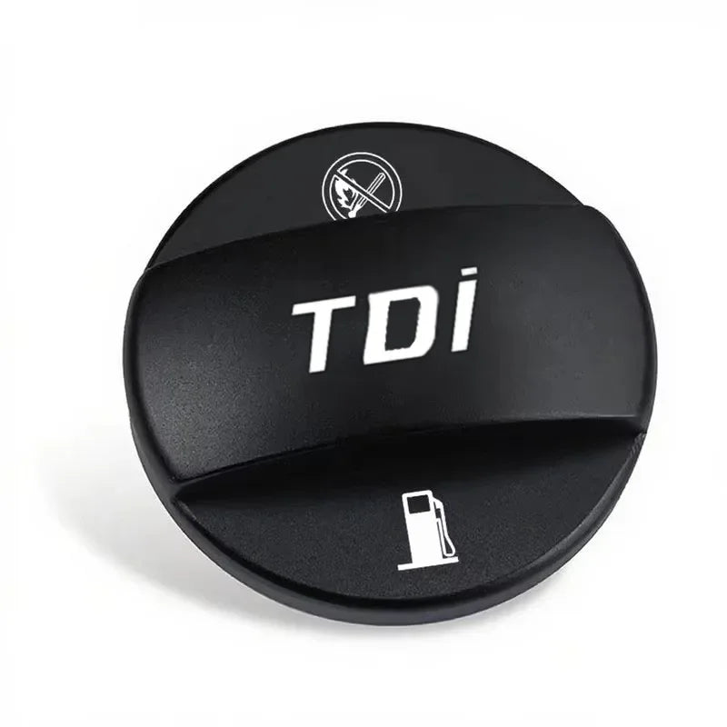 Alloy Car Fuel Cap Oil Box Lid Petrol Tank Covers For Volkswagen VW TDI Golf 7 Arteon close-up view