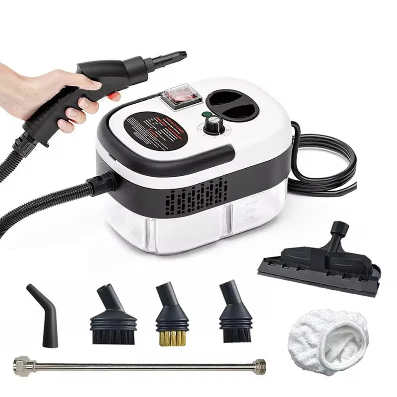 Portable Handheld Steam Cleaner High Temperature Pressurized Steam Cleaning Machine With Brush Heads