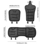 AUTOMECHANIST Car Seat Cover Front Rear Seat Cushion Protector Nappa Leather Soft S additional angle