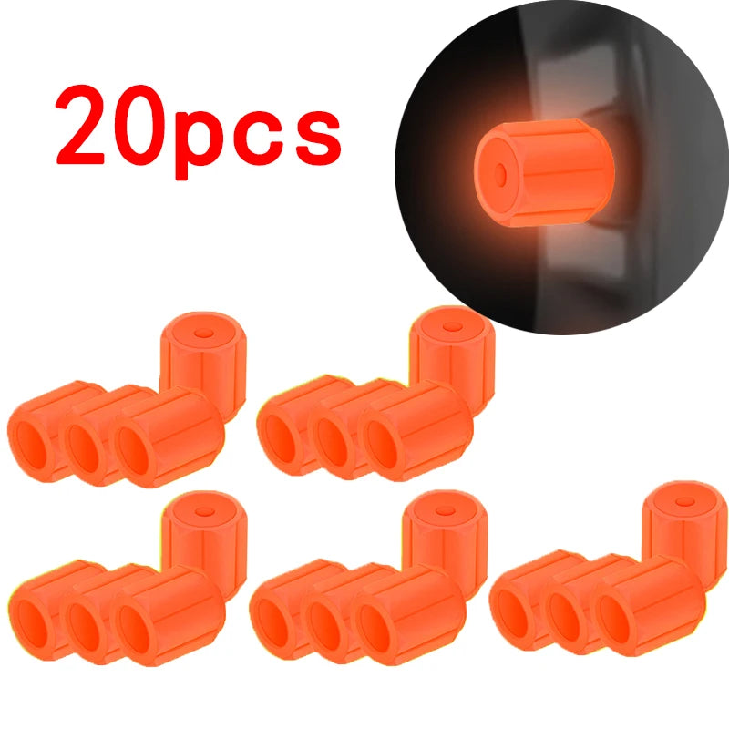 Luminous Tire Valve Caps 6 Colors Car Motorcycle Glowing Valve Cover Car Tire Wheel H lifestyle view