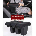 For Peugeot 2008 Armrest box 2012-2018 Car Storage Box With USB Charging Auto Retrofit Parts Interior Details Car Accessories