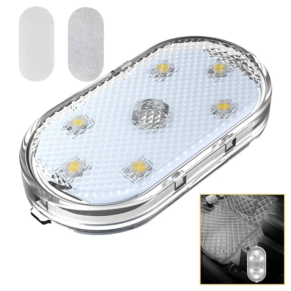 1pc Car LED Light Interior Lighting Atmosphere Lamp for Armrest Box Trunk Switch Touc alternate view