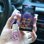 Skull-Shaped Wooden Car Air Freshener | Long-Lasting Light Fragrance for Car Interi additional angle