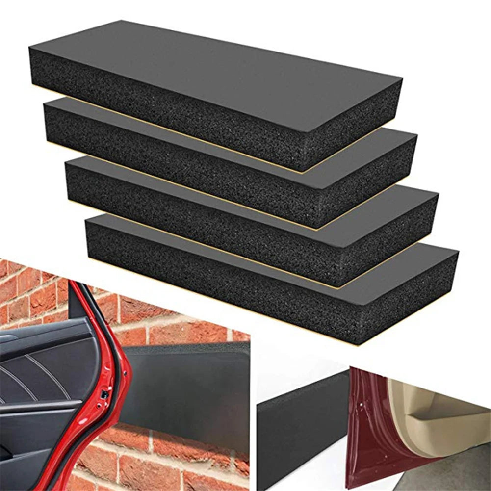 4pcs Set Garage Car Door Protector Wall Corner Bumper Guard Foam Block For Parking Spaces Warehouses