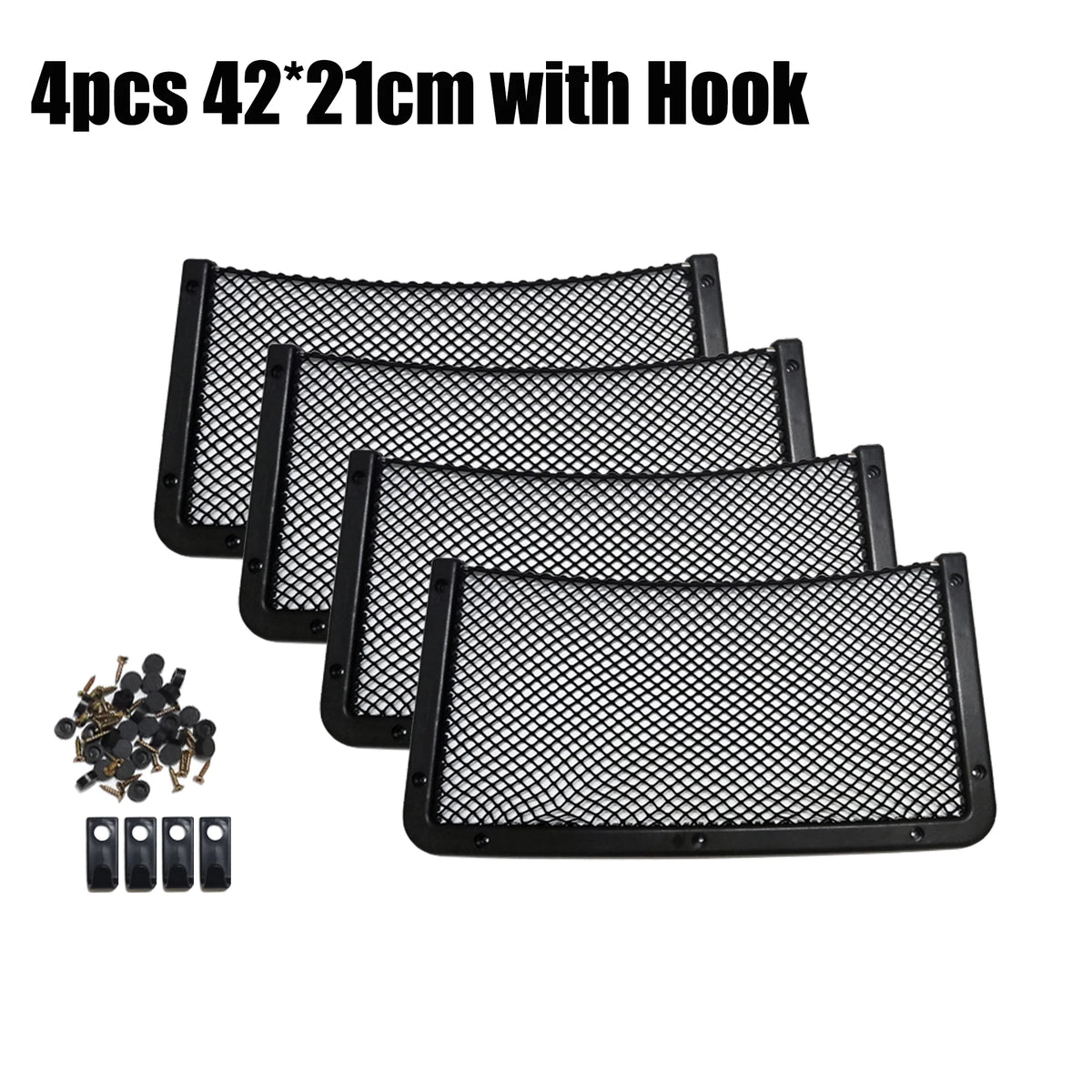 42x21cm/36x18cm/32x21cm/32x17cm Car Organizer Net Pocket Car Net Bag Phone Holder R additional angle