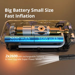 CARSUN Rechargeable Air Pump Tire Inflator | Portable Cordless Digital Compressor f additional angle