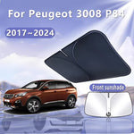 Car Sun Visor for Peugeot 3008 2008-2026 | Front Windshield Sunshade Heat Insulation Sum detail view