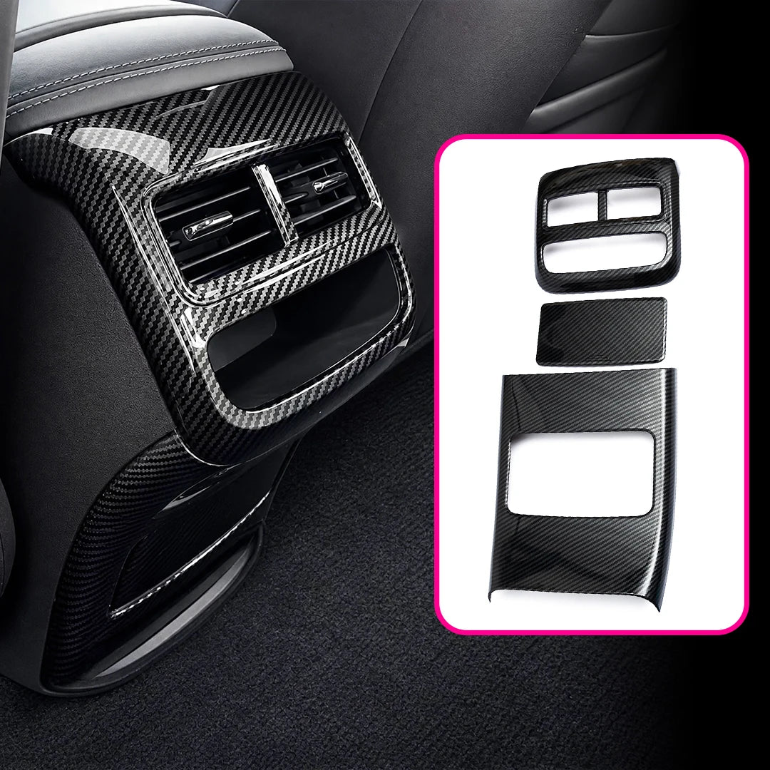 ABS Carbon Fiber For BYD Seal EV 2023-2026 Air Condition Vent Steering Wheel Rearview alternate view