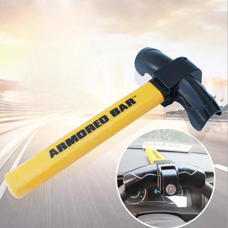 Car Steering Wheel Lock Universal Heavy Duty Stainless Lock Anti-theft Car Security Rotary Enhance A