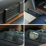 3pcs Universal Car Organizer Mesh Storage Bag | Seat Side Net Pocket for Phone and additional angle