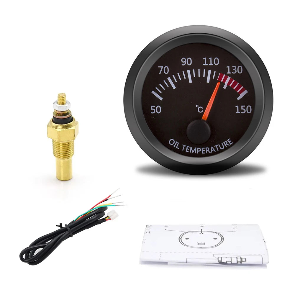 12V 52mm Car Gauge Set | Water Temp Oil Temp Voltmeter Oil Press Vacuum Boost Air Fue lifestyle view