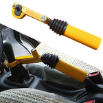 Car Steering Wheel Lock with Adjustable Handbrake Gear Shift Lock Car Safety Anti-Theft Lock Gear Sh