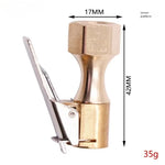 Car Tire Air Chuck Inflator Pump Valve Connector | Clip-on Adapter for Tyre Wheel detail view