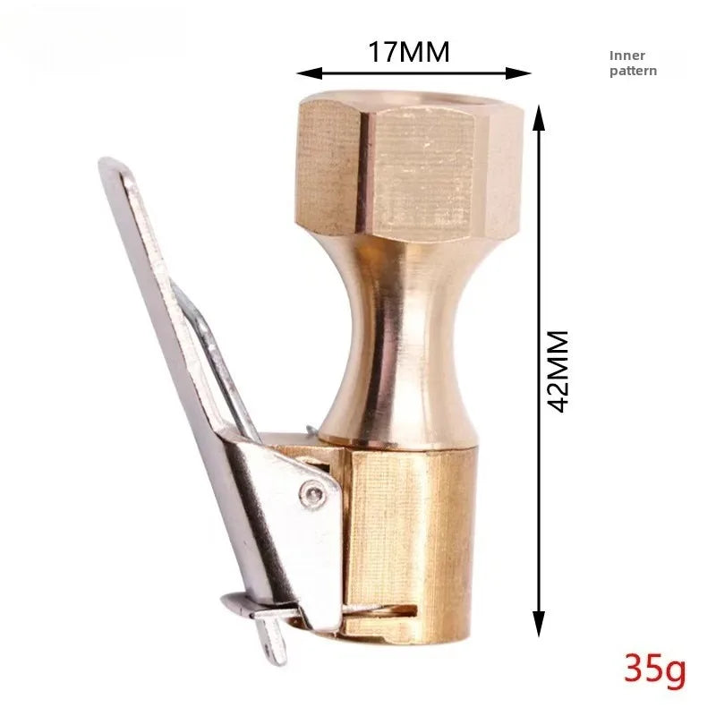 Car Tire Air Chuck Inflator Pump Valve Connector | Clip-on Adapter for Tyre Wheel detail view