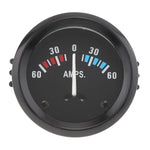 Car Ammeter Voltmeter 12V 60-0-60 AMP Gauge 2" 52MM | Universal Volt Meter for Cars additional angle