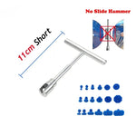 Universal Car Dent Puller Metal T Dent Repair Tool Auto Repair Sheet Metal Kit Slide Hammer Reverse Hammer Glue +18pcs Glue Pull