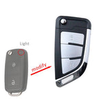 Car Key Fob Case Shell Housing for Vw B5 for Volkswagen Beetle/Caddy/Passat/Golf/Jetta close-up view