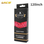UICE Ice Hockey Skate Laces 9 Colors Hockey Skate Shoe Lacer Dual Layer Braid 84-120in close-up view