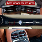 Front Rear Fresh Air Conditioner AC Vent Grille Tab Clips Repair Kit for Maserati Quattroporte 2013-2020