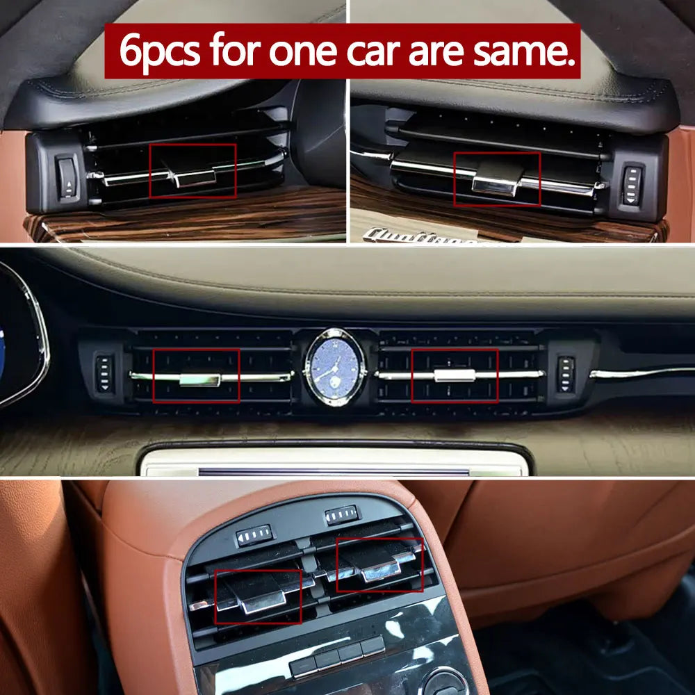Front Rear Fresh Air Conditioner AC Vent Grille Tab Clips Repair Kit for Maserati Quattroporte 2013-2020