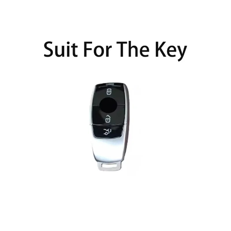 Luxury Diamond Pattern TPU For Mercedes Benz A C E S G Class GLC GLS W177 W205 W213 W222 X167 AMG Remote Car Key Case Cover Fob