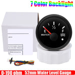 ZMFJH 7 Color Light 52mm Car Gauge Set | Fuel Water Level Voltmeter Oil Pressure Te additional angle